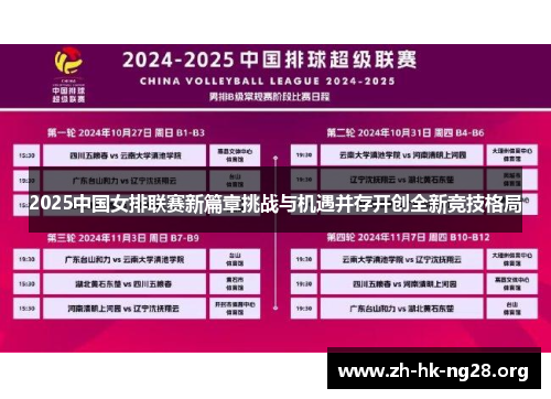 2025中国女排联赛新篇章挑战与机遇并存开创全新竞技格局